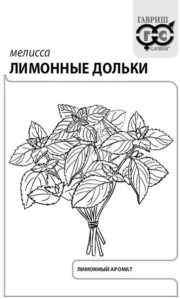 Семена Мелисса лекарственная Лимонные дольки, 0,1г, Гавриш, Белые ...