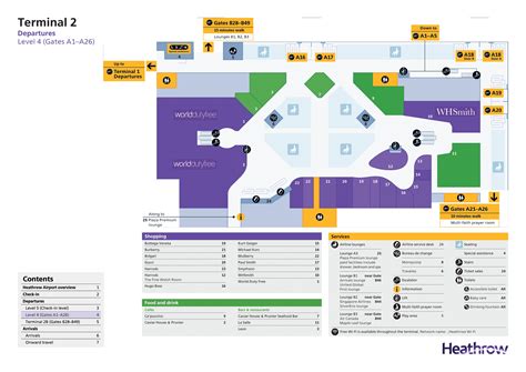 London Heathrow Airport Terminal 2 Map (Most Up-To-Date) - All Maps