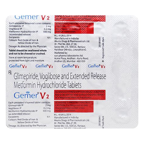 Buy Gemer V Tablet S Online At Upto Off Netmeds