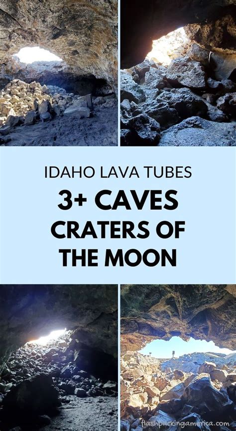 three caves with the sun shining through them and text that reads idaho ...