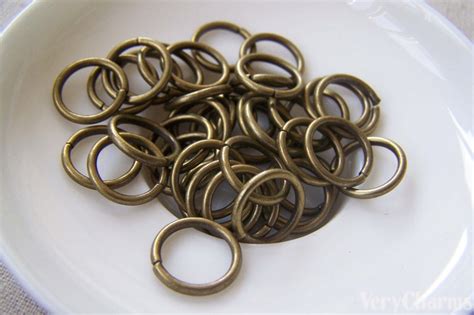 100 Pcs Antique Bronze Thick Jump Rings 12mm 14gauge Super Etsy