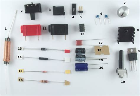 Power supply PCB and components — Electrophoresis variable power supply