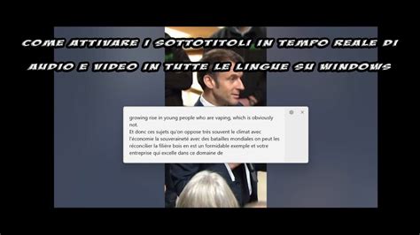 Come Attivare I Sottotitoli In Tempo Reale Di Audio E Video In Tutte Le