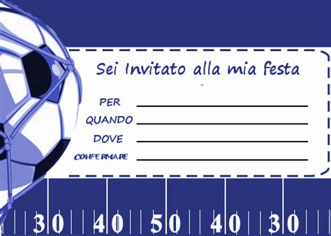 Biglietto Invito Compleanno Con Tema Il Calcio Il Blog Di Mamma E