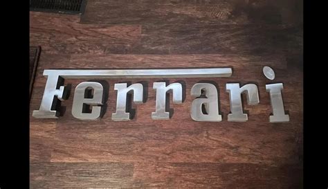 Place Bid Authentic 1976 Ferrari Dealership Letters PCARMARKET