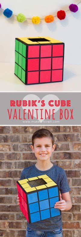 Hot Air Balloon And Rubik S Cube Valentine Boxes Make It Love It