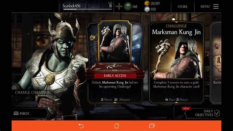 Let S Play Mortal Kombat X Mobile Gameplay Marksman Kung Jin