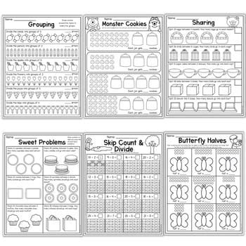 Second Grade Division Worksheets My Teaching Pal