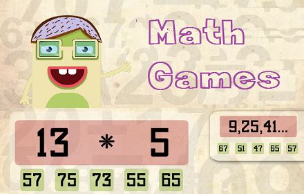 Online Math Games Index @ Fun With Puzzles