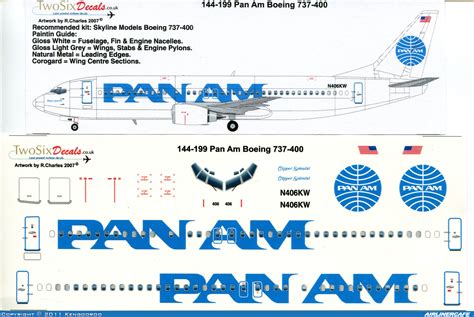 Two Six Decals Boeing 737 400 9686 Airlinercafe