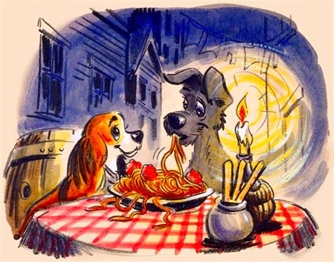 Walt Disney Sketches Lady And The Tramp Walt Disney Characters Photo