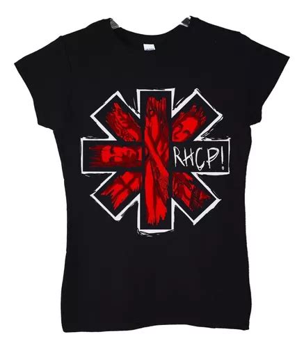 Polera Mujer Red Hot Chili Peppers Logo Integrantes Rock Abo Cuotas sin interés