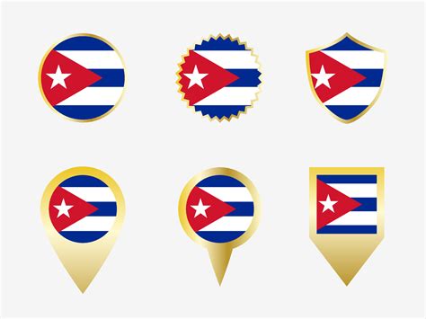 Vector flag set of Cuba 22822617 Vector Art at Vecteezy