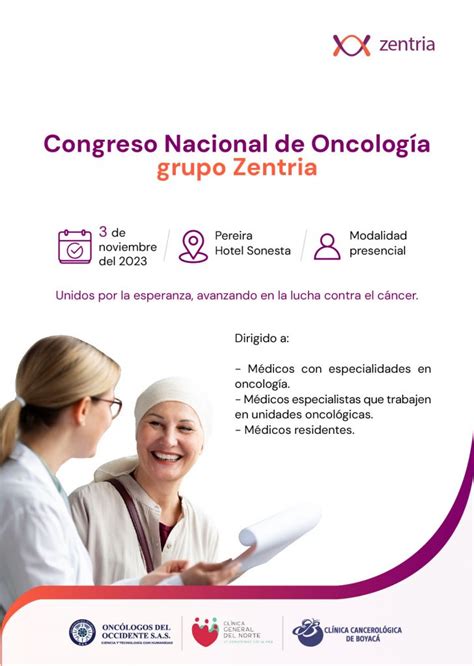 Prepárate para el Congreso Nacional de Oncología de Zentria Viernes 3