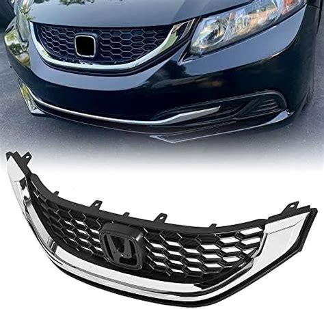 Amazon Hougeet Front Bumper Grille Hood Grill Chrome For Honda