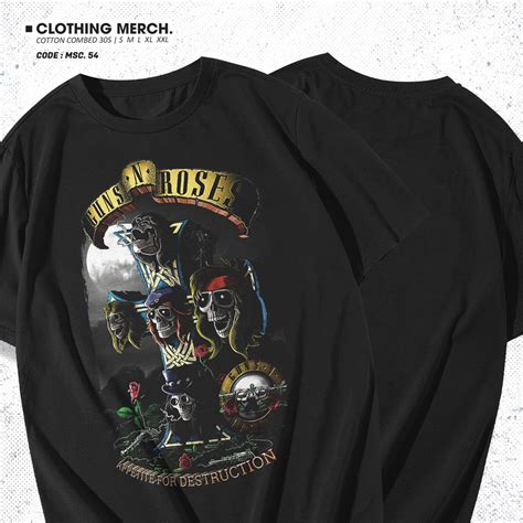 Jual Tshirt Kaos Merchandise Band Gnr Guns N Roses Shopee Indonesia