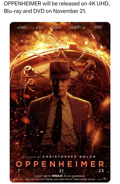 Oppenheimer (2023) (4K 2D Blu-ray SteelBook) (Amazon, 59% OFF