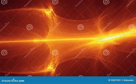 Abstract Background Amber Light Effects On Black Screen With Motion