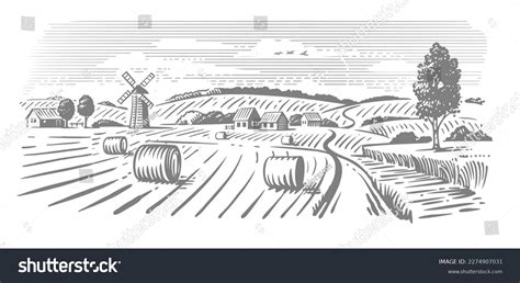 farmer farming drawing