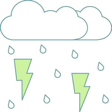 Colorful Storm Cloud Icon in Flat Style. 24886188 Vector Art at Vecteezy