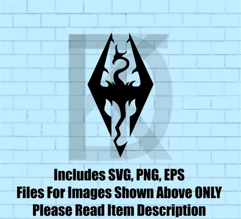 Skyrim Logo Elder Scrolls Svg Eps Png File Cricut Digital Printable