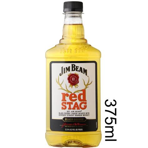 Jim Beam Red Stag Black Cherry Flavored Bourbon Whiskey Half Bottle