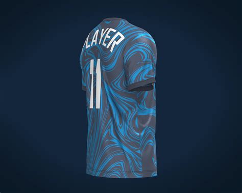 Soccer Blue Jersey Player-11 | - FlippedNormals