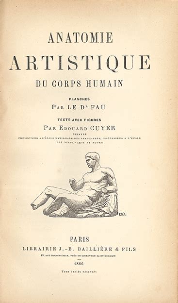 Research Of Artistic Anatomy Julien Fau Edouard Cuyer Anatomie