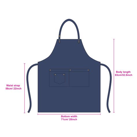 Poly Cotton Denim Full Bib Apron With Neck Strap Pcc642 From Promo