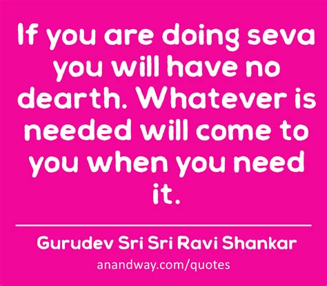 Quotes on Seva by Gurudev Sri Sri Ravi Shankar