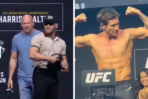 Ufc Conor Mcgregor Jake Gyllenhaal Crash Ufc Weigh In To Film