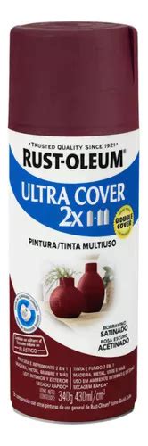 Tinta Spray Aerossol Rust Oleum Ultra Cover X Borravino Acetinado