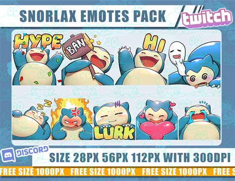 Snorlax Twitch Emotes Pokemon Emotes Emotes Snorlax Cute Emotes