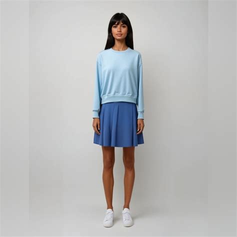 Comfy And Ready Skirts Comfy And Ready Mini Pleated Skirt In Nude