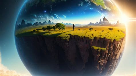 premium ai image  planet   planet   man standing