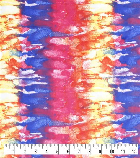 Multi Watercolor Tie Dye Soft And Minky Fleece Fabric Joann