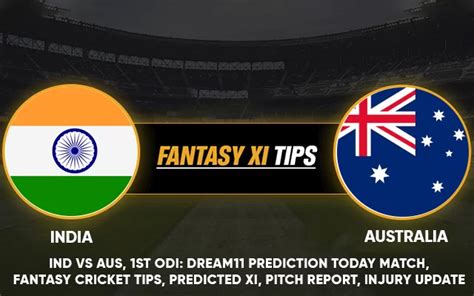 Ind Vs Aus St Odi Dream Prediction Today Match Fantasy Cricket