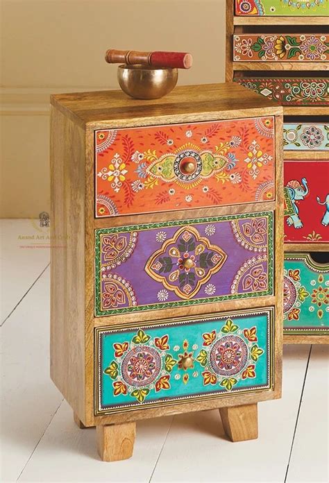 Natural Wooden Chest With 20 Ceramic Drawers Artofit