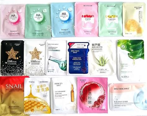 100 Mascarilla Coreana 10 Sobres Facial Mask Bamboo 20gr Meses Sin