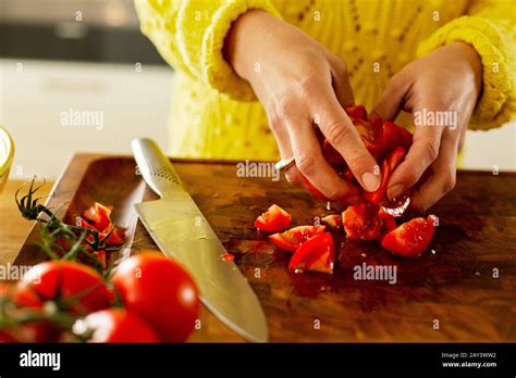 fruits vegetables cutting knife  res stock photography  images alamy