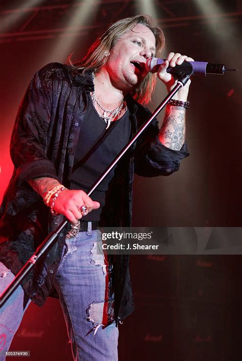Vince Neil Of Motley Crue During Motley Crue Better Live Than Dead
