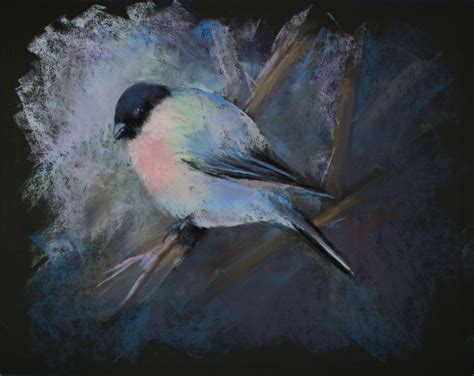 Winter bird soft pastel painting by Ksenia Morozova #softpastel Winter ...