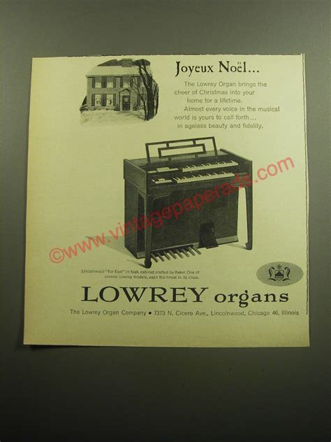 Lowrey Organs Ad Joyeux Noel Gz