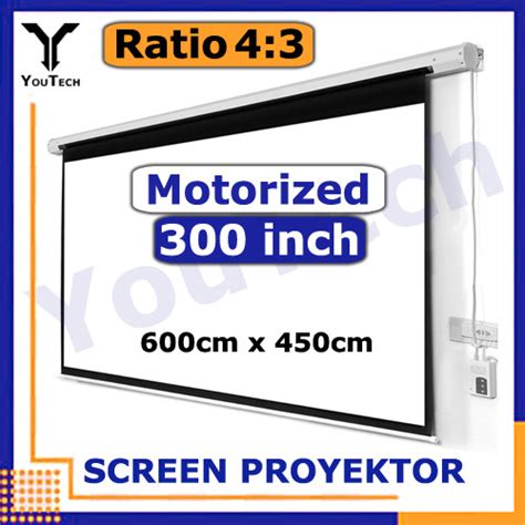 Jual Layar Proyektor Otomatis Inch Rasio Cm X Cm Screen