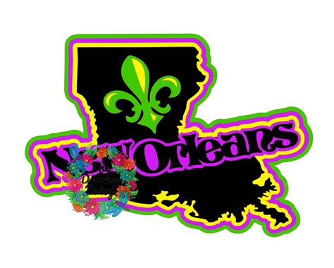 Svg Digital File New Orleans Louisiana Etsy