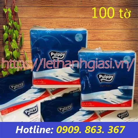 KHĂN GIẤY VUÔNG PUPPY 100 TỜ 1 LỚP