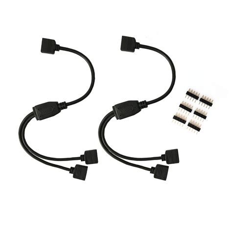 Amazon Hualand Pcs Pack Black To Splitter Cable Connection