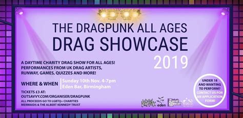 Dragpunks All Ages Drag Showcase 2019 Tickets Sunday 10th November