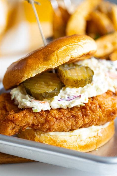 Buttermilk Fried Chicken Sandwiches With Slaw Butter Be Ready Crispy