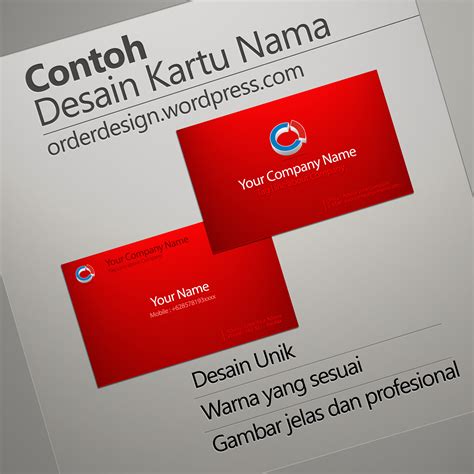 Detail Contoh Desain Kartu Nama Koleksi Nomer 31